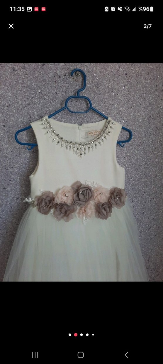 7 yaş kız çocuk abiye Elbise - Görsel 2