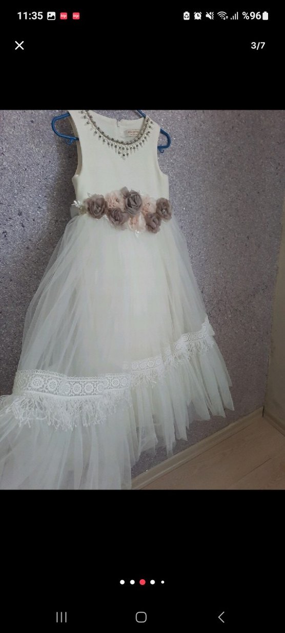 7 yaş kız çocuk abiye Elbise - Görsel 3