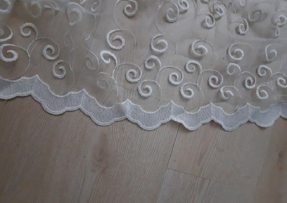 450 cm sık pile ekru Tül Perde - Görsel 4