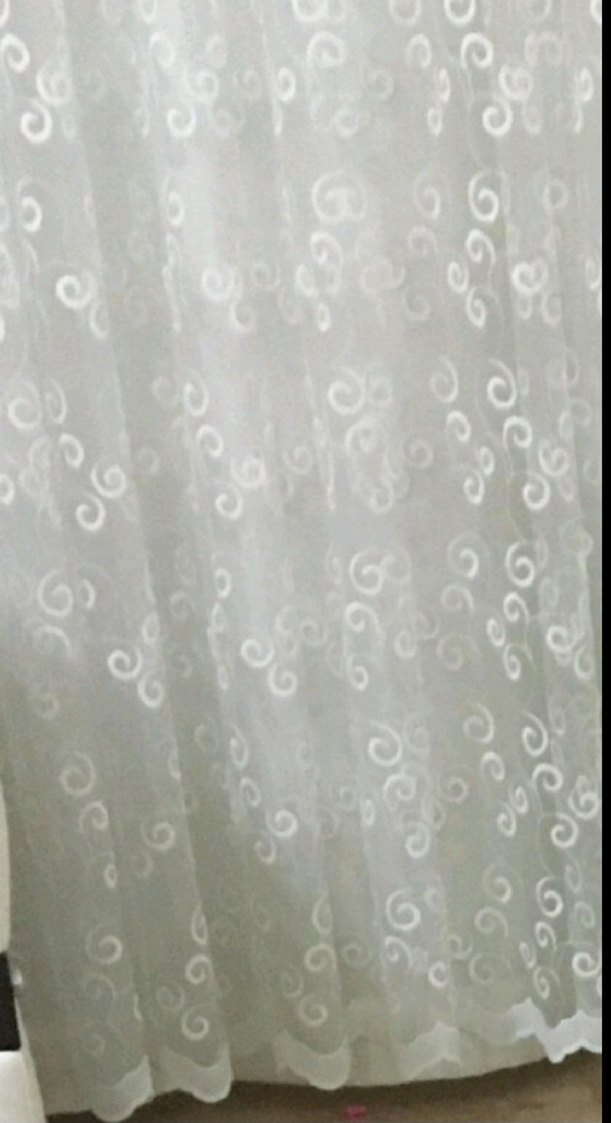 450 cm sık pile ekru Tül Perde - Görsel 3