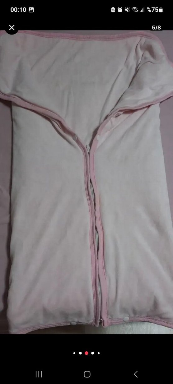 Pembe Fermuarlı Bebek Battaniyesi - Görsel 5