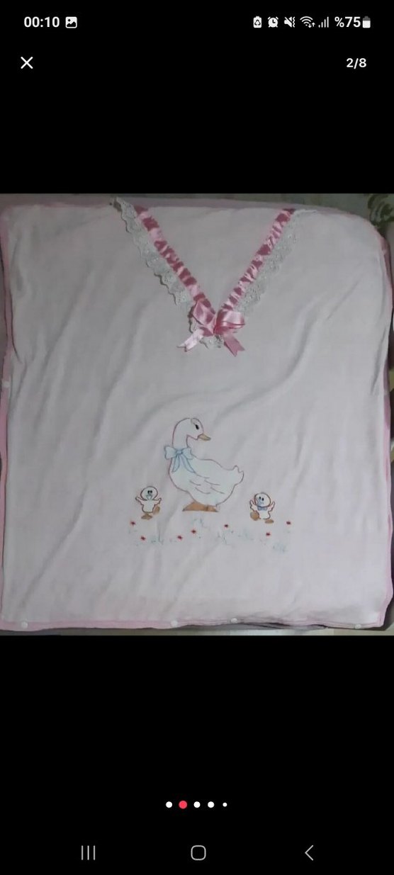 Pembe Fermuarlı Bebek Battaniyesi - Görsel 2