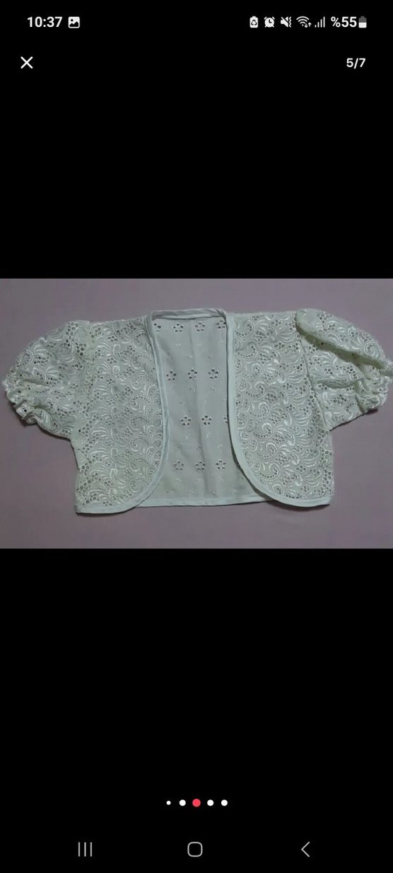 1 yaş bolerolu kız çocuk Elbise - Görsel 5