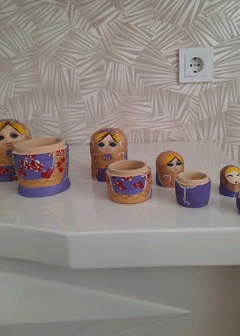 Ahşap 4'lü matruşka - Görsel 2