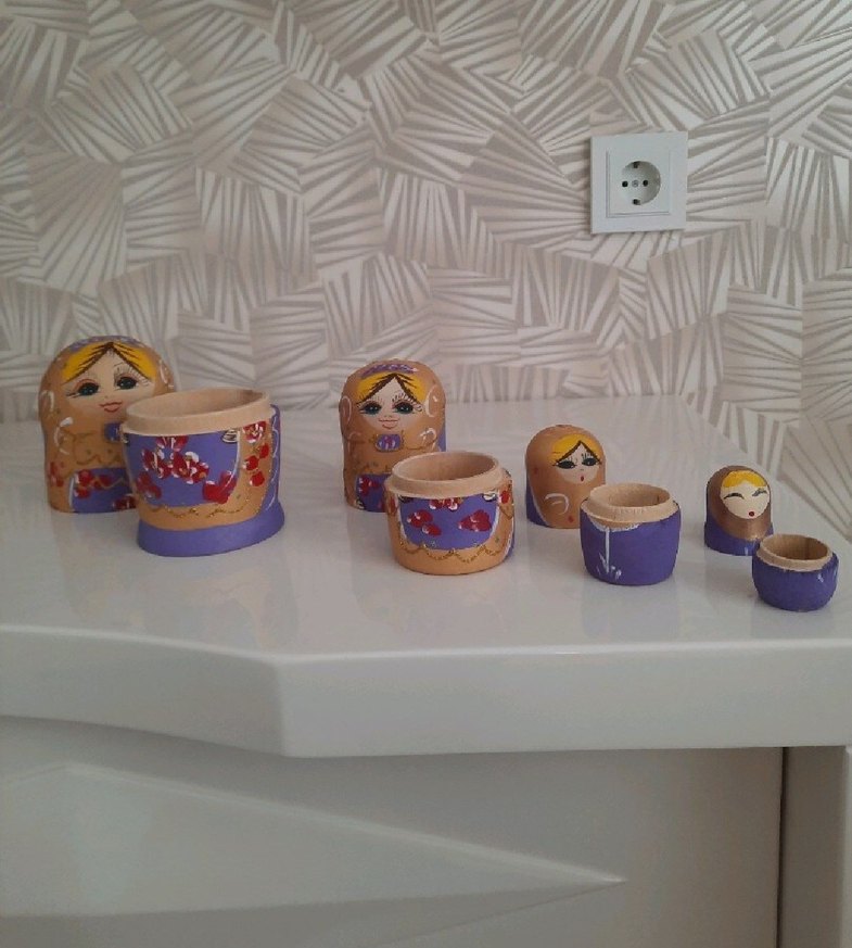 Ahşap 4'lü matruşka - Görsel 2