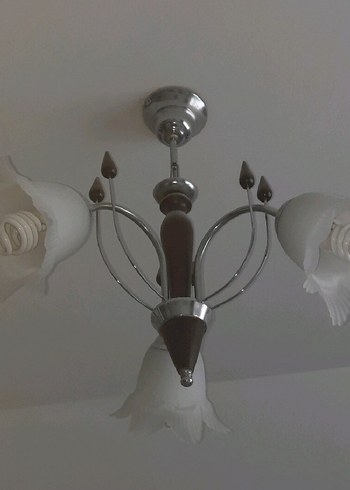 Beyaz 3 Kollu Tavan Lambası - Görsel 3