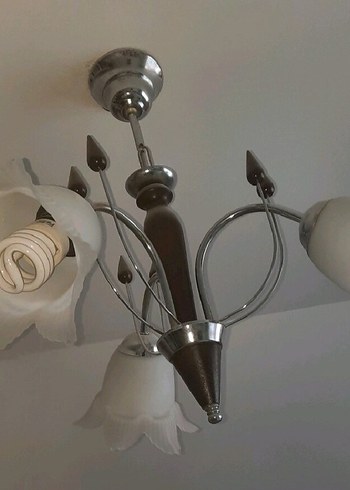 Beyaz 3 Kollu Tavan Lambası - Görsel 2