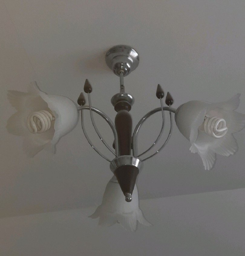 Beyaz 3 Kollu Tavan Lambası - Görsel 3