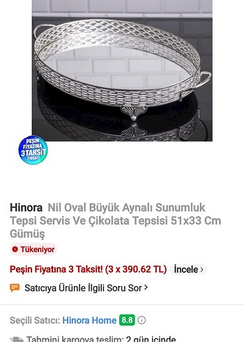 Aynalı, ovaj büyük boy sunum tepsisi - Görsel 7