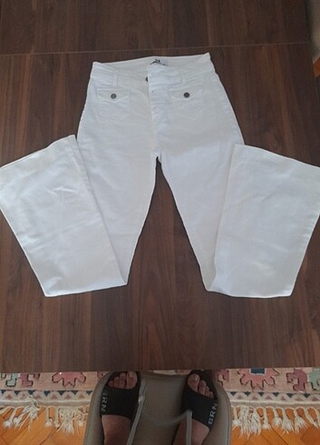 xs Beden beyaz Renk Kot pantolon 