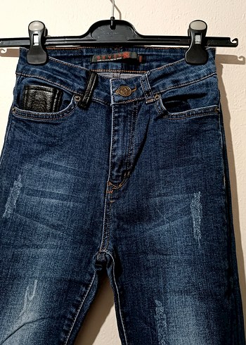 Yüksek bel jean - Görsel 5