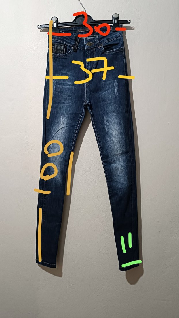 Yüksek bel jean - Görsel 2