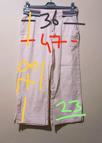 Keten Midi pantolon - Görsel 2