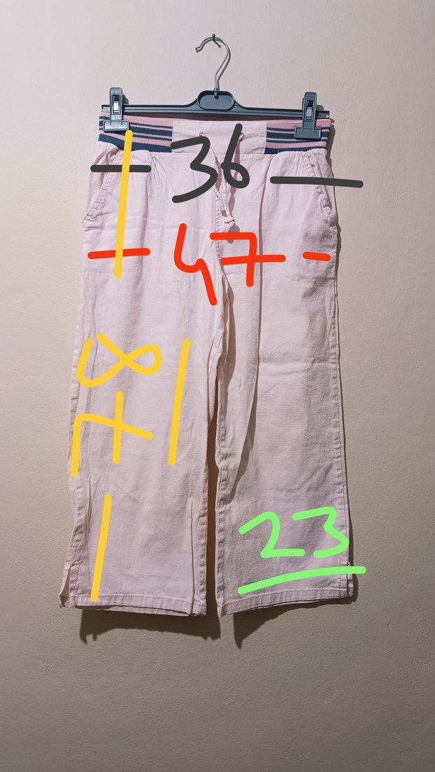 Keten Midi pantolon - Görsel 2