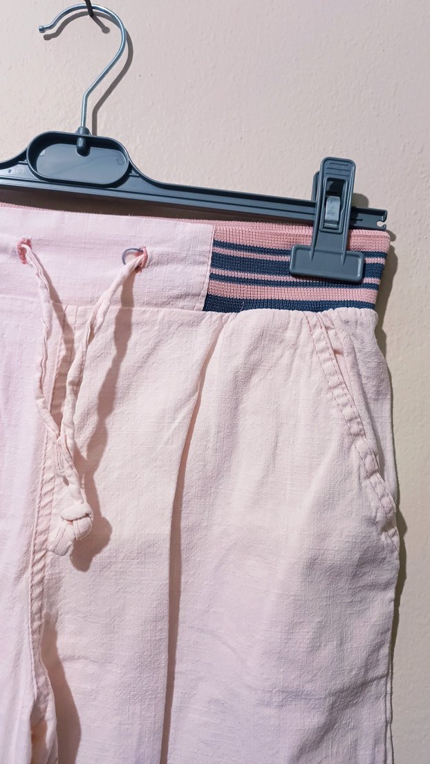 Keten Midi pantolon - Görsel 4