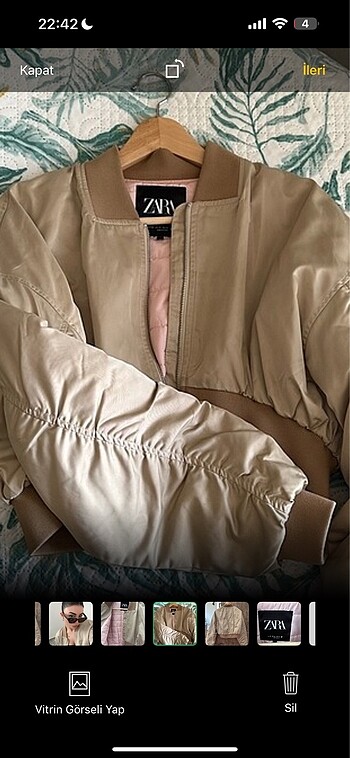 xs Beden zara bomber ceket