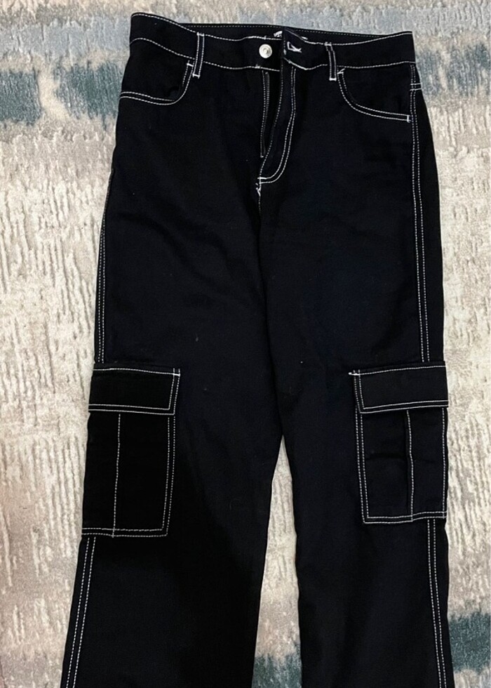 Defacto gabardin kargo pantolon 38 beden - Görsel 4