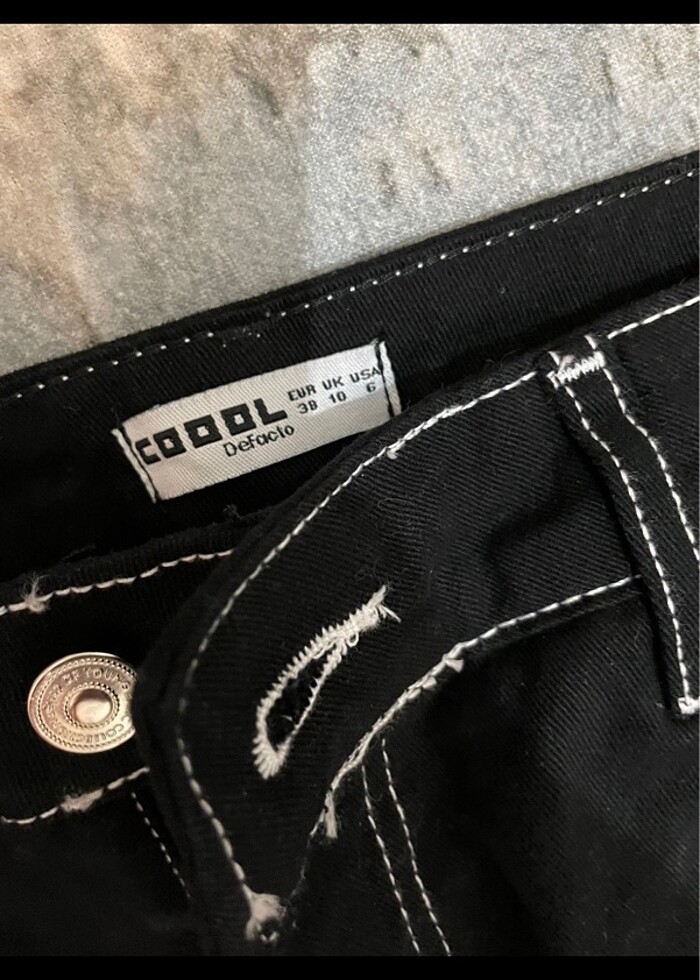 Defacto gabardin kargo pantolon 38 beden - Görsel 5