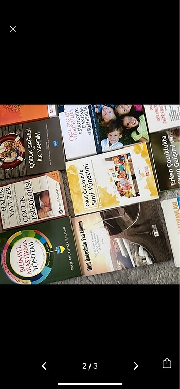 Okul öncesi öğretmenliği ders kitapları - Görsel 2