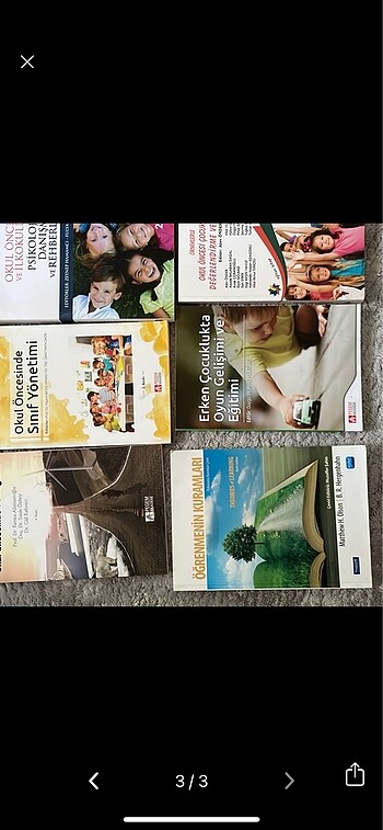 Okul öncesi öğretmenliği ders kitapları - Görsel 3