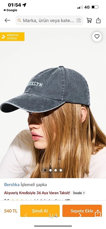Bershka brooklyn şapka