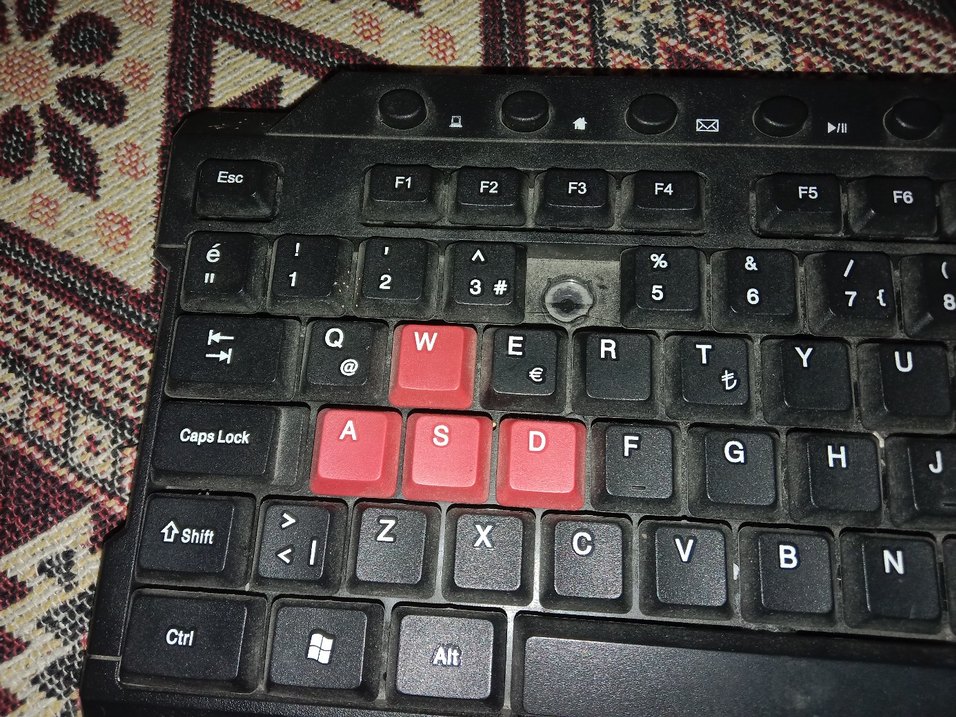 Kablolu Siyah-Kırmızı Klavye - Görsel 3