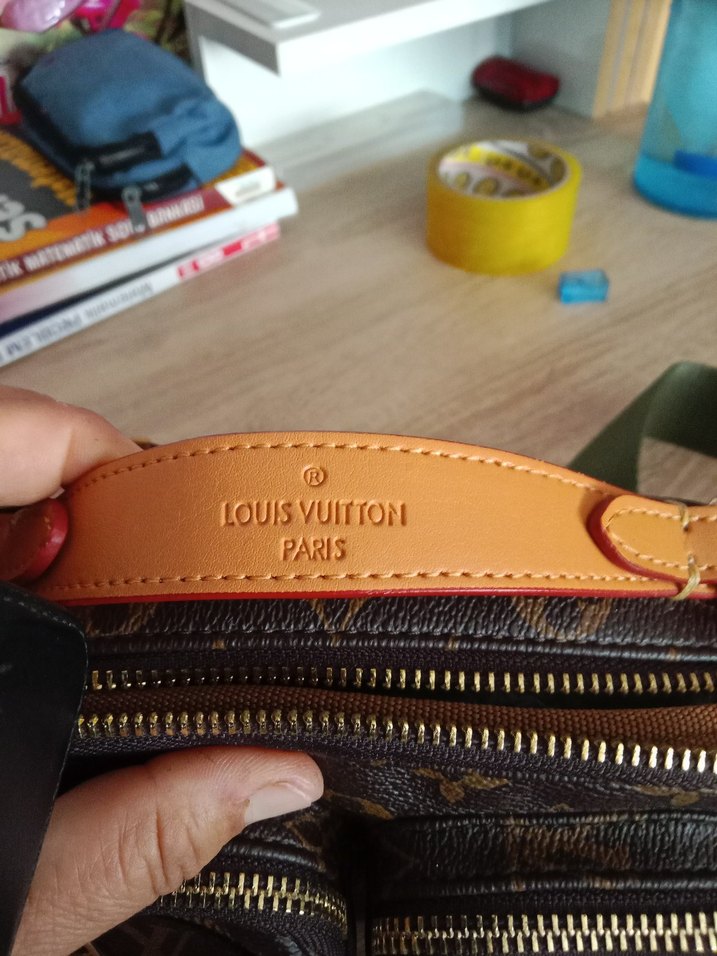 Kahverengi Deri Kadın Çapraz Çanta orjinal - Görsel 5