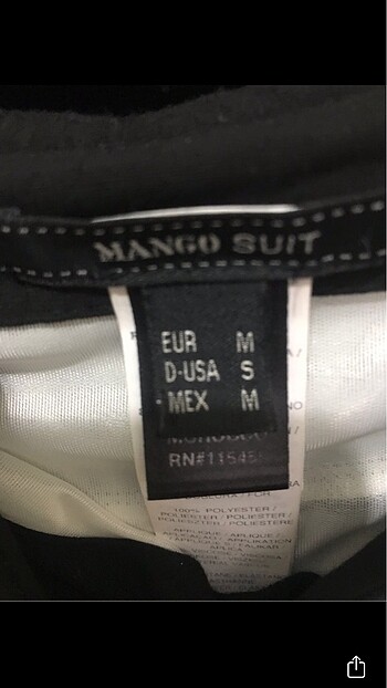 m Beden Mango straplez elbise