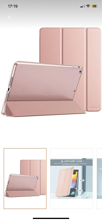 iPad 6. Nesil 9.7 inç rose gold tablet kılıfı