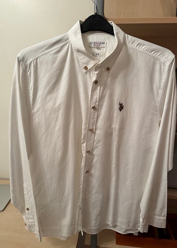 U.S Polo Erkek Beyaz Uzun Kollu Gömlek - Görsel 2