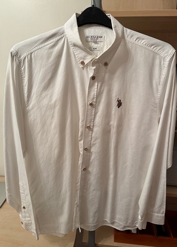 U.S Polo Erkek Beyaz Uzun Kollu Gömlek - Görsel 4