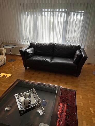 Tepe Home Hakiki Deri İkili Koltuk