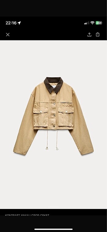 ZARA KISA CEKET