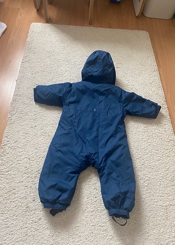 Koyu Mavi Fermuarlı Bebek Kayak Tulumu - Görsel 3