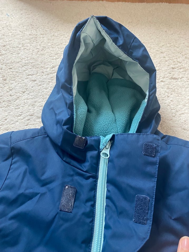 Koyu Mavi Fermuarlı Bebek Kayak Tulumu - Görsel 2