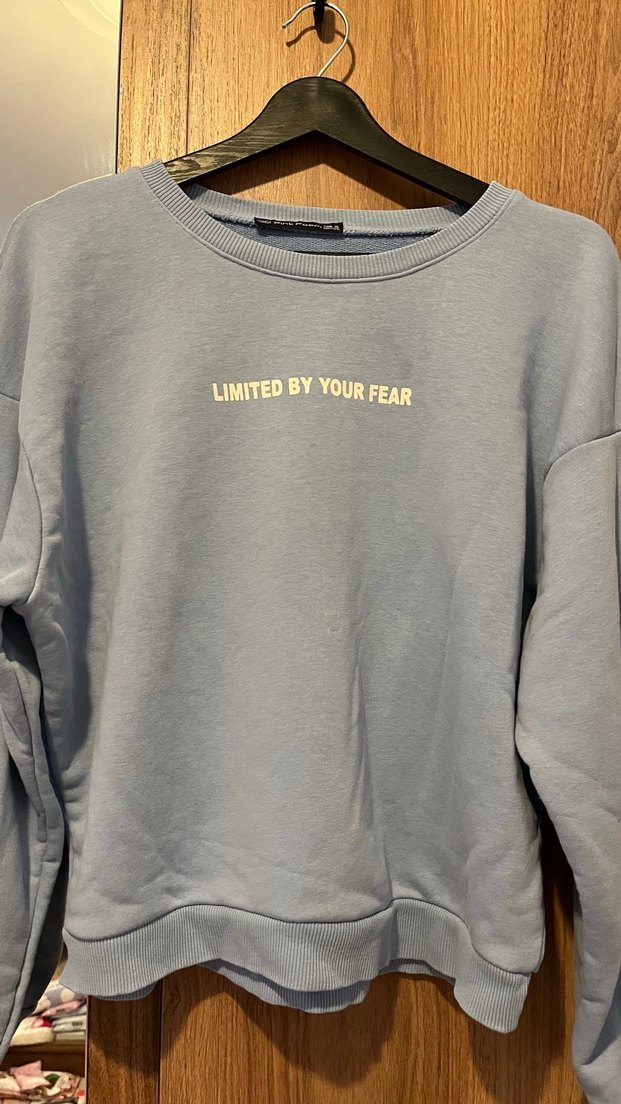 Açık mavi Baskılı Kadın Sweatshirt - Görsel 2