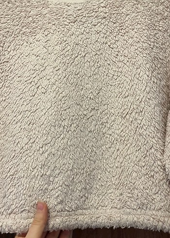 Bej Kadın Triko Sweatshirt - Görsel 7