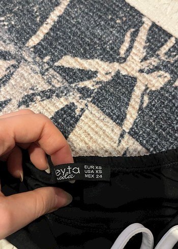 Fermuarlı Siyah Kadın Kumaş Pantolon - Görsel 4