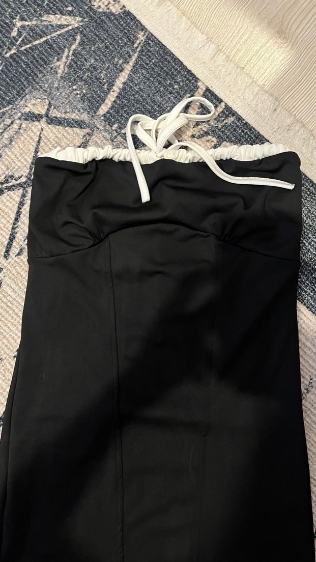 Fermuarlı Siyah Kadın Kumaş Pantolon - Görsel 2