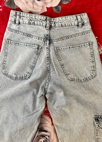 LC Waikiki Buz mavisi Batik Desenli Düğmeli Kadın Jean