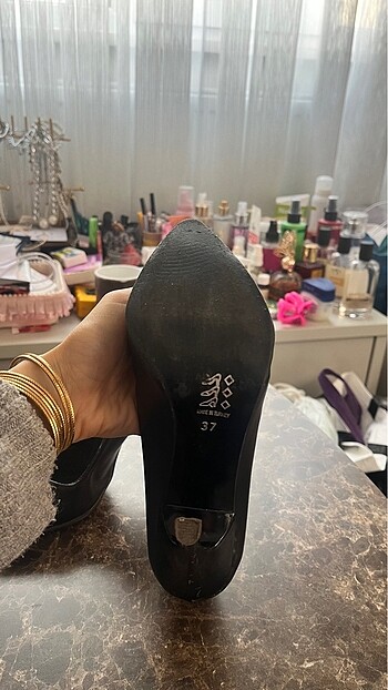 37 Beden Siyah kadın stiletto