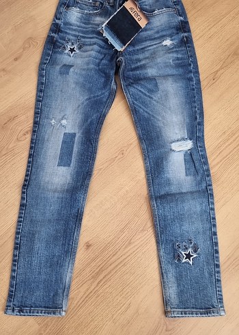 Diğer Yildizli Mavi Denim Jean