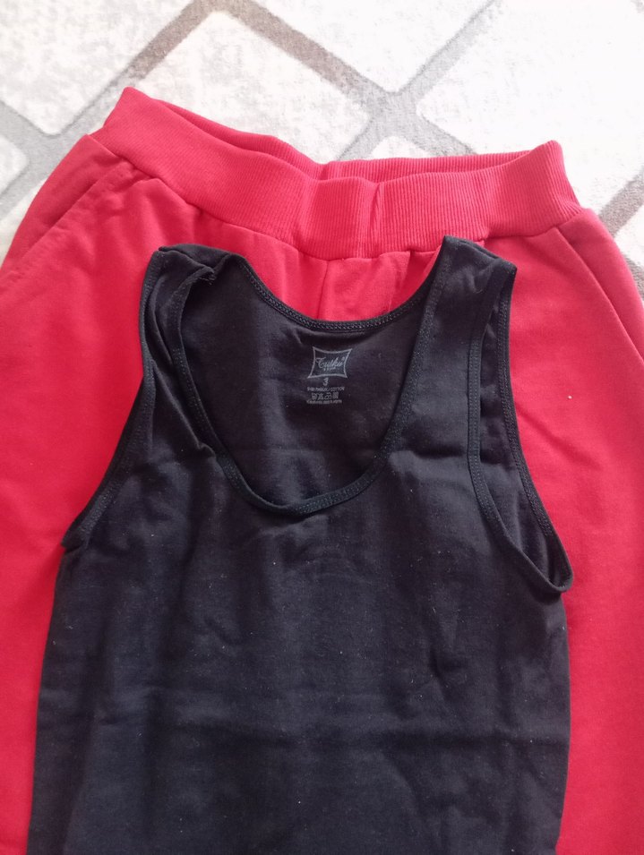 Koyu Kırmızı Erkek Jogger Eşofman Altı - Görsel 2