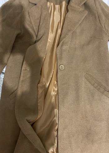 Kadın Uzun Düğmeli Klasik Kaban - Görsel 4