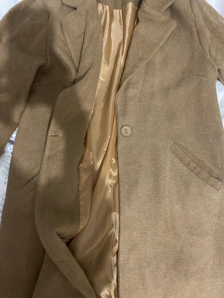 Kadın Uzun Düğmeli Klasik Kaban - Görsel 4