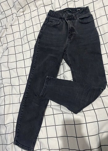 Siyah Regular Fit Kadın Jean Pantolon - Görsel 3