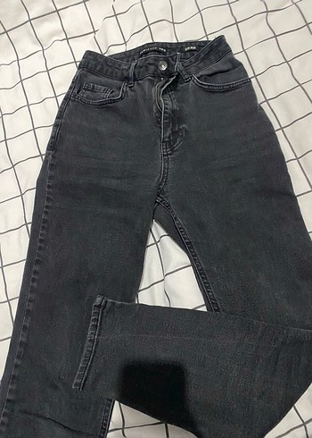 Siyah Regular Fit Kadın Jean Pantolon - Görsel 2