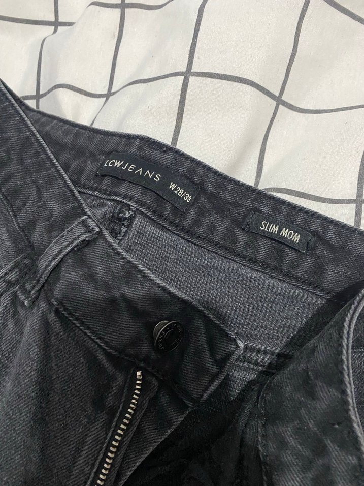 Siyah Regular Fit Kadın Jean Pantolon - Görsel 4