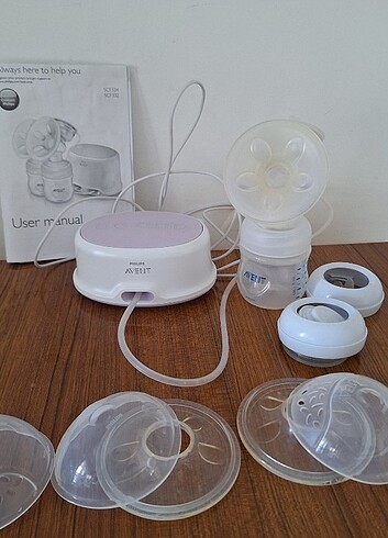 Philips avent elektrikli süt sağma makinesi ve avent göğüs kalka