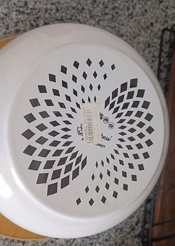 Mavi Desenli Emaye Tencere Kapaklı - Görsel 4